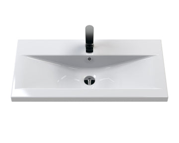 Arno 800mm Wall Hung 1-Drawer Vanity & Mid-Edge Basin