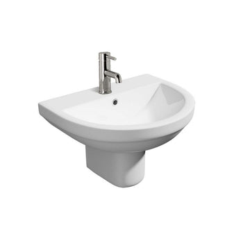 Bijoux Basin with Full Pedestal 550mm Wide - 1 Tap Hole