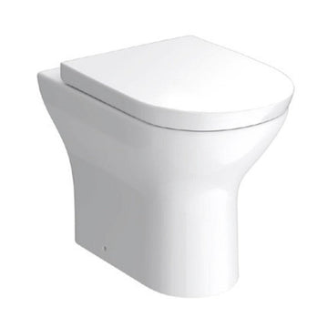 Kartell K-Vit Project Round White Back to Wall WC Pan With Soft Close Seat