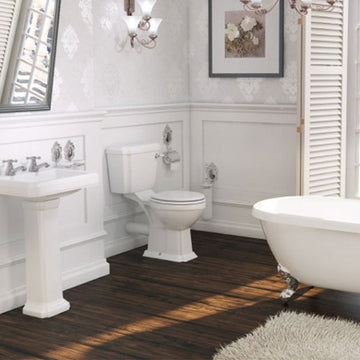 Prestige Astley Close Coupled Toilet with Cistern And Soft Close Seat