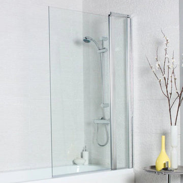 Prestige Koncept Square Bath Screen 1400mm H x 1000mm W - 6mm Glass