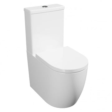 Prestige Genoa Round Fully Back to Wall Close Coupled Toilet With Cistern And Soft Close Seat