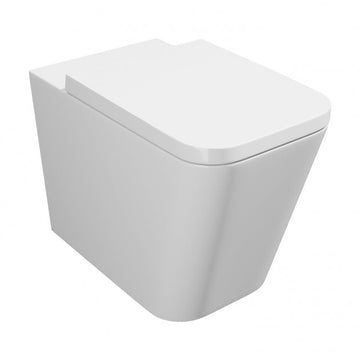 Prestige Genoa Square Fully Back to Wall Close Coupled Toilet With Cistern And Premium Soft Close Seat