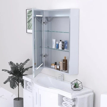 Kartell Link 500 x 700 LED Illuminated Mirrored Bathroom Cabinet