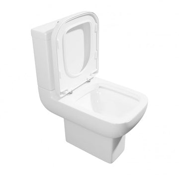 Options 600 Open Back Close Coupled Rimless Toilet with Cistern And Soft Close Seat