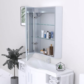 Kartell Spectrum 500 x 700 LED Illuminated Mirrored Bathroom Cabinet