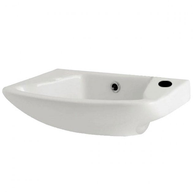 Prestige Uranus Cloakroom Basin 465mm Wide 1 Tap Hole