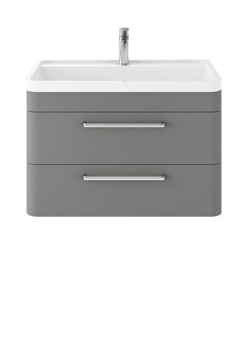 HR Solar Wall Hung 2 Drawer Vanity Cabinet 600mm