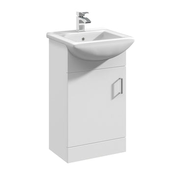 Mayford Floor Standing Single Door Vanity Unit with Square Basin 450mm